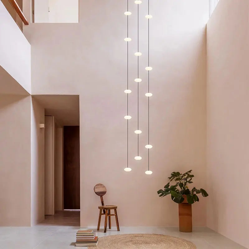 Modern Nordic LED Ceiling Chandelier for Home Living Room Staircase Lighting