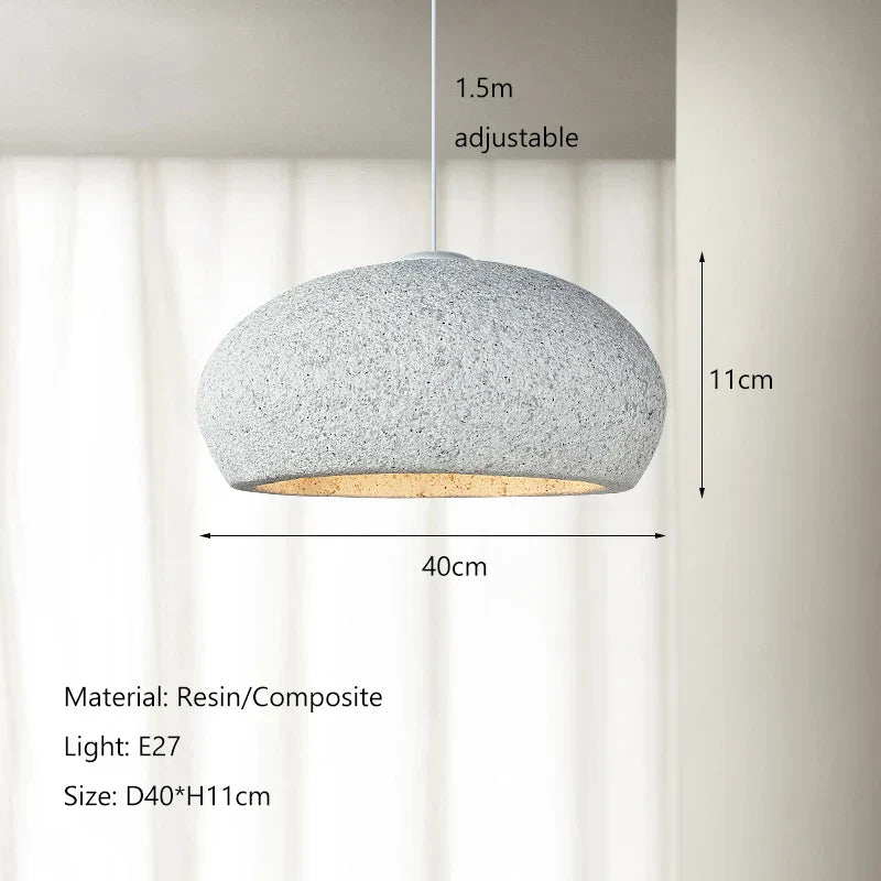 Nordic Minimalist Wabi-Sabi Wind LED Pendant Lights for Dining Room and Bar