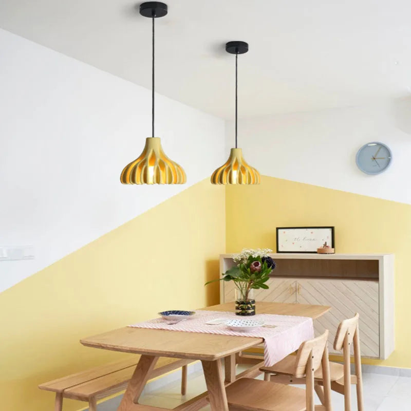 Macaron Resin Chandelier: Commercial & Nordic Pendant Lights for Restaurant, Living Room, Bedroom