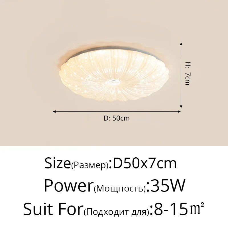 Nordic Minimalist Ceiling Light for Living Room, Kitchen, Study - Aluminum, Dimmable Luminaria