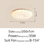 Nordic Minimalist Ceiling Light for Living Room, Kitchen, Study - Aluminum, Dimmable Luminaria