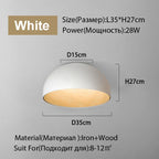 Duo Ceiling Light Kitchen Living Room Bedroom Wood Lamp Post-modern Design