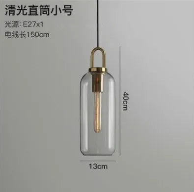 Glass Ball Pendant Light Fixture for Kitchen Dining Room Bedroom - Modern Hanging Lamp Luminaire Home Decor Lighting