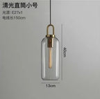 Glass Ball Pendant Light Fixture for Kitchen Dining Room Bedroom - Modern Hanging Lamp Luminaire Home Decor Lighting