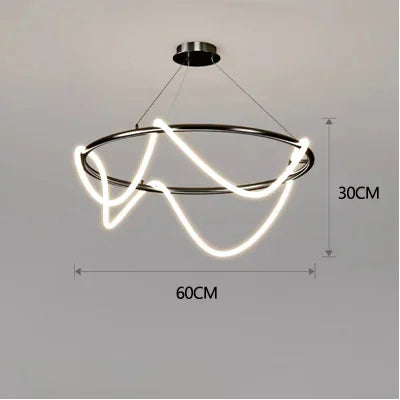 Long Hose LED Ceiling Chandelier for Dining Room & Kitchen - Pendant Lighting