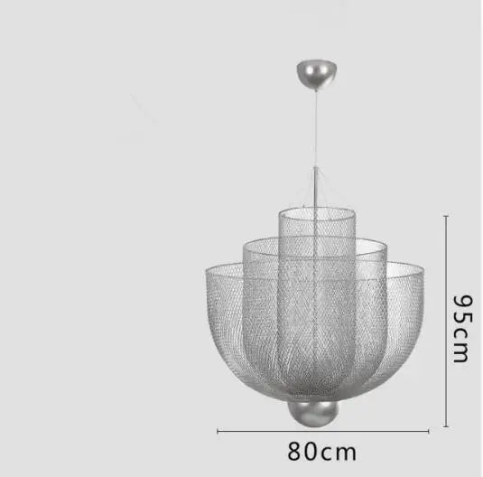 Metal Grid LED Chandelier: Modern Fashion for Home, Dining & Living Room