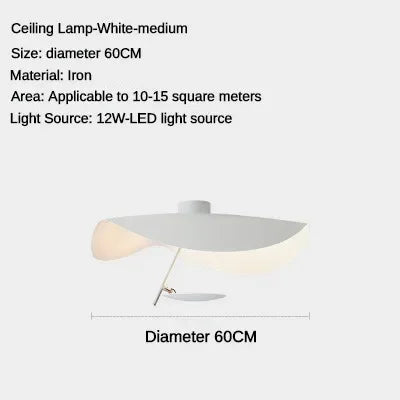 LED Saucer Ceiling Chandelier: Modern & Atmospheric Living Room Pendant Light