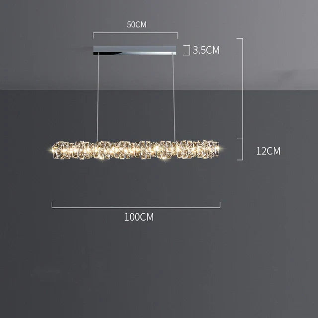 Elegant Crystal Pendant Chandelier for Modern Dining Rooms