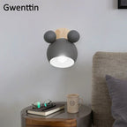 Cartoon Mouse Wall Lamp | Nordic LED Sconce for Kids' Room & Bedroom