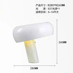 Mushroom LED Table Lamp - Orange Night Light for Kid's Bedroom and Study Desk