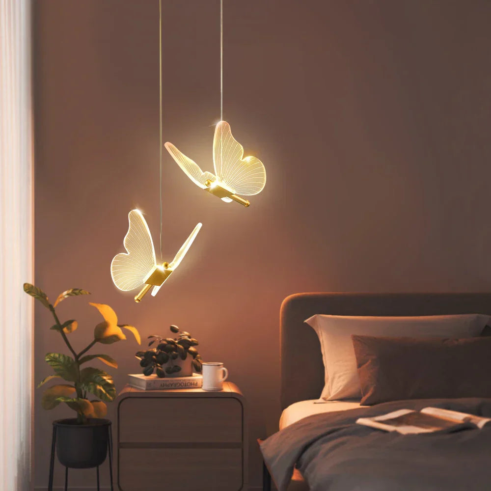 Butterfly LED Pendant Chandelier for Living Room and Bedroom