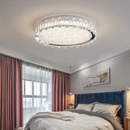 Crystal LED Ceiling Chandelier: Modern Dimmable Lighting Fixture for Stylish Home Decor
