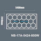 Aluminum Housing Hexagon LED Light Bar Detailing Light 5X12M Honeycomb Ceiling Lamp