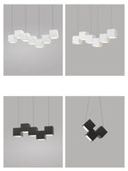Geometric Dining Room Pendant Lights: Modern Design for Bar & Office Tables