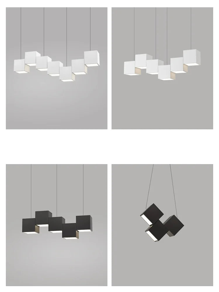 Geometric Dining Room Pendant Lights: Modern Design for Bar & Office Tables