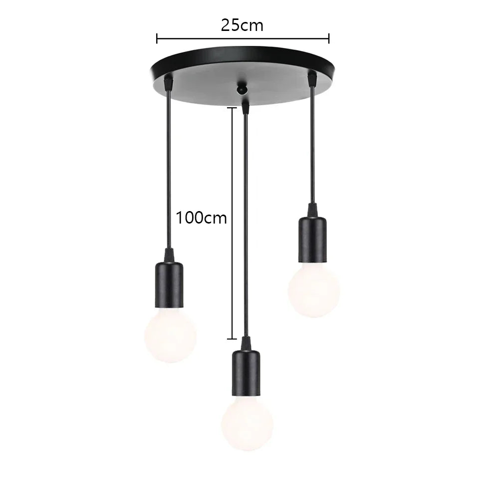 Wrought Iron Caged Pendant Light for Industrial Style Decor