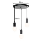 Wrought Iron Caged Pendant Light for Industrial Style Decor