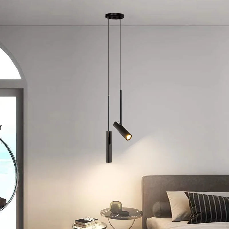 Black Chandelier Pendant Light for Bedroom, Bar, and Coffee Decor