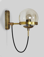 Glass Shade Wall Sconce Lamps for Hotel Bedroom LED Lights