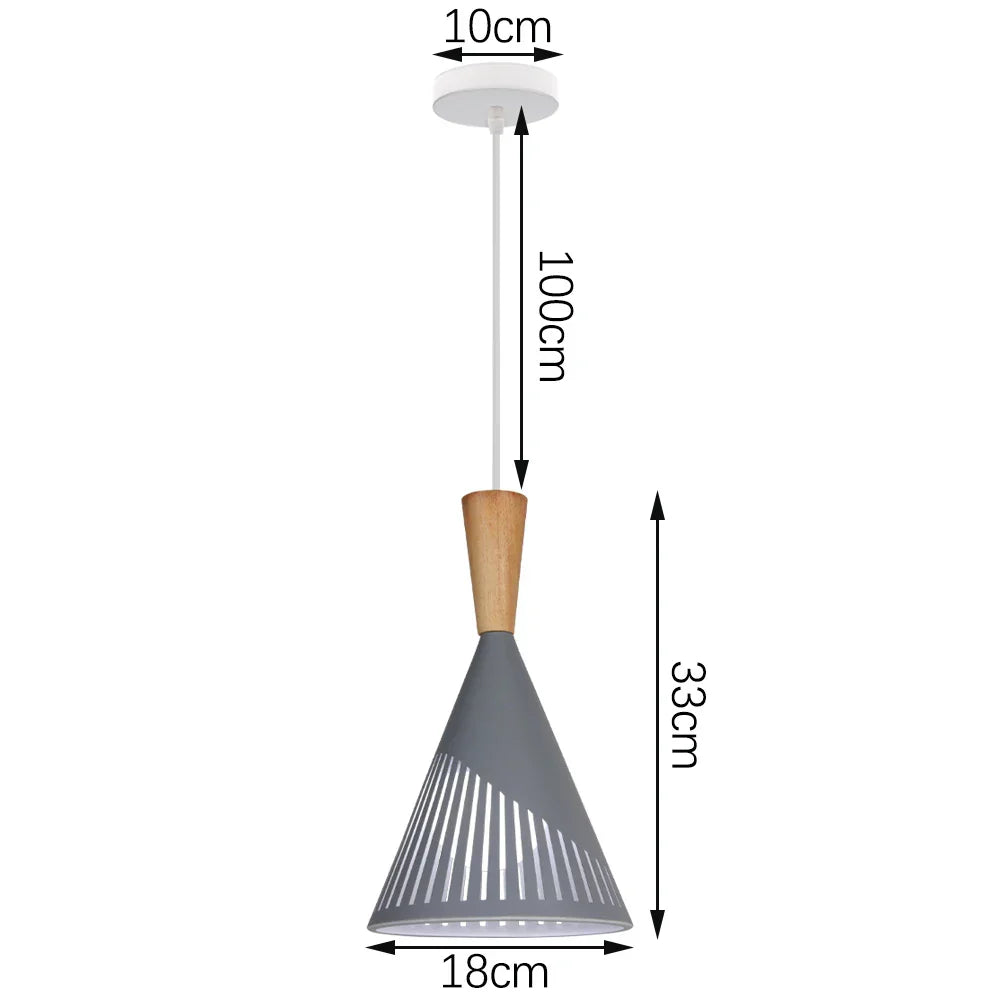 LED E27 Pendant Light: Modern Nordic Industrial Hanging Lamp for Home Decor