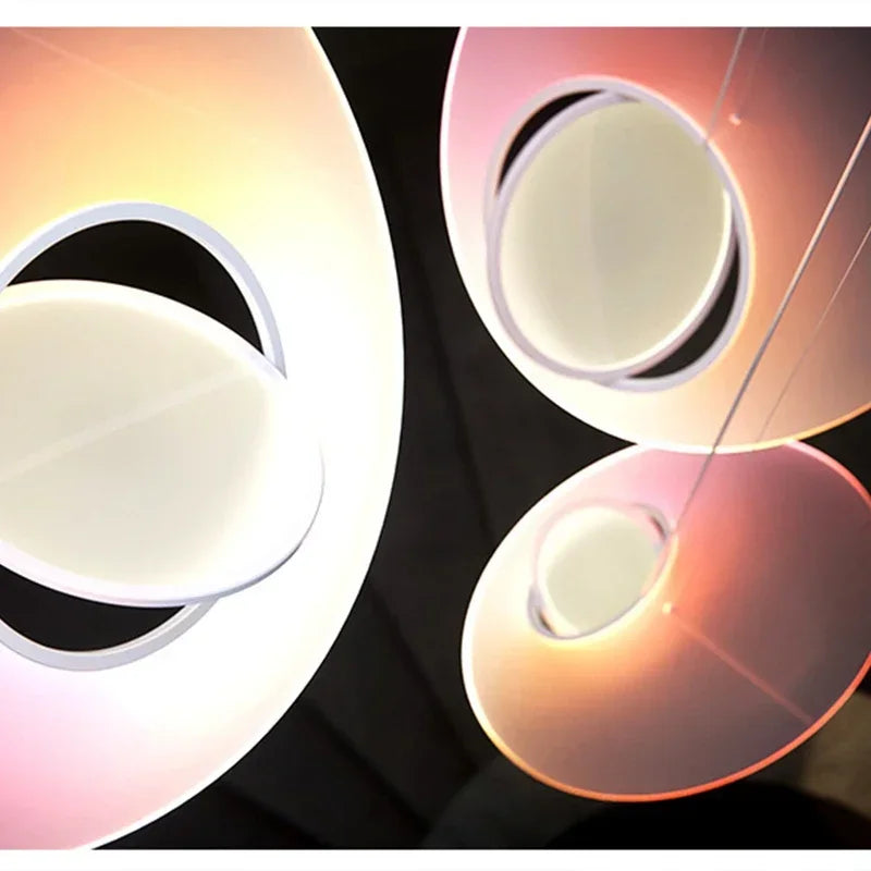 Rotatable LED Chandelier: Modern Dining Table & Party Pendant Light