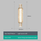 Crystal Gold LED Wall Sconce Modern Light for Bedroom Living Room Home Decor