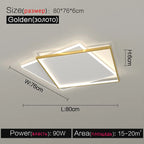 LED Ceiling Lamp Set - Modern Minimalist Nordic Bedroom Living Room Lighting