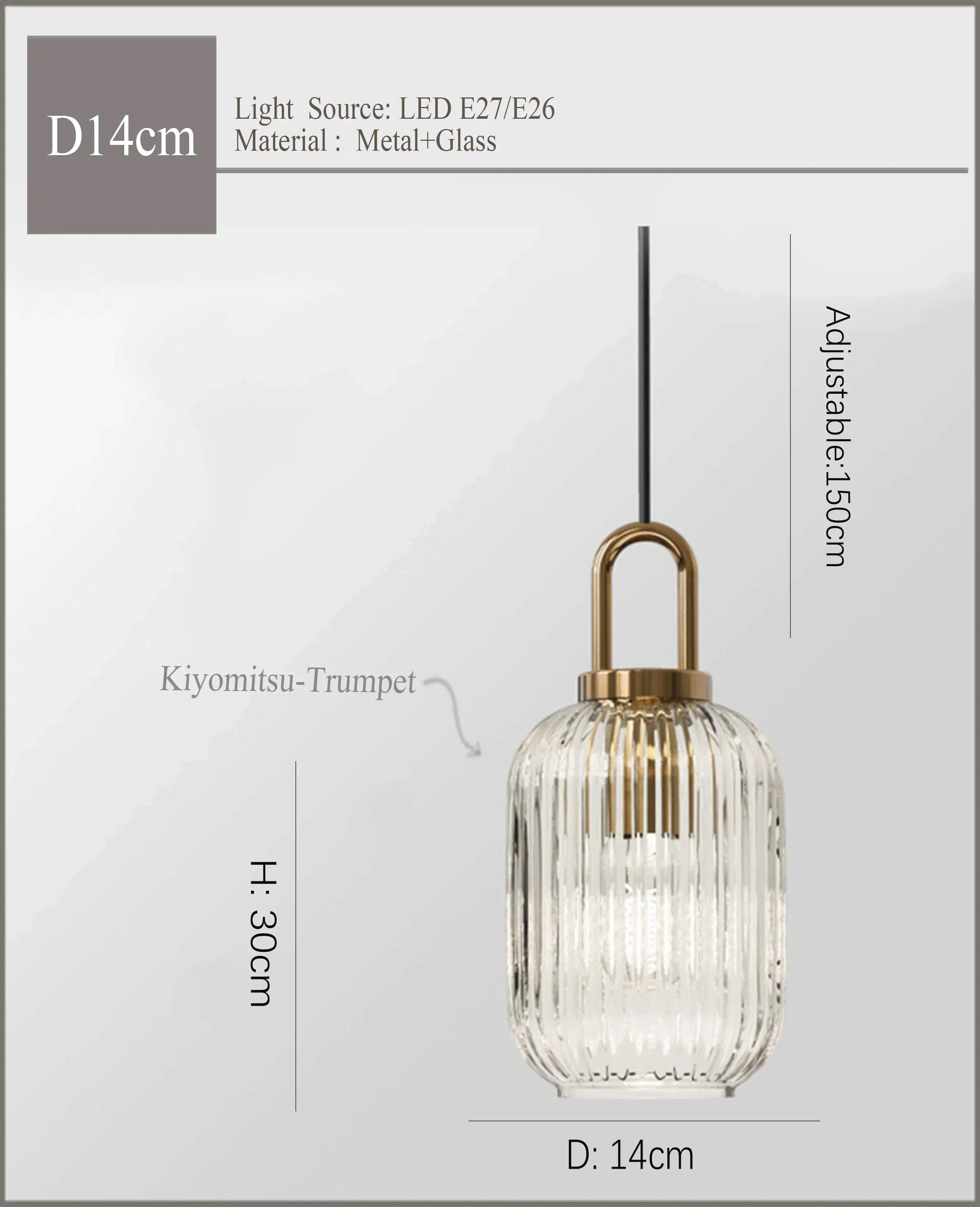 Japanese Glass Pendant Light: Modern Nordic LED Hanging Lamp for Bedroom Home Décor