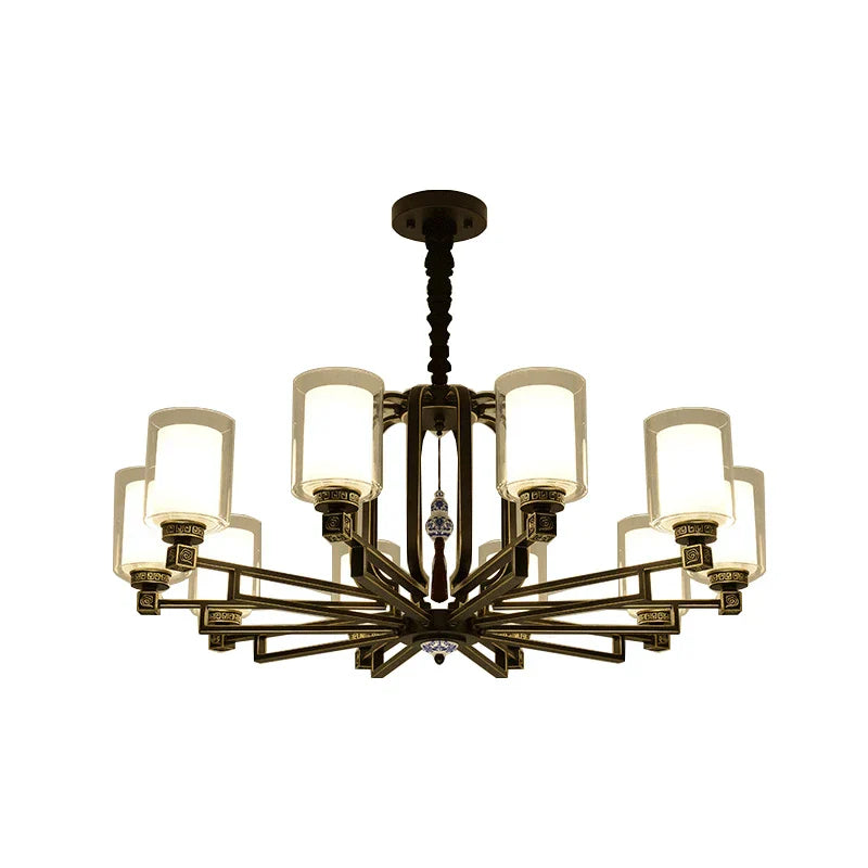 Simplistic Modern Chinese Style Living Room Chandelier