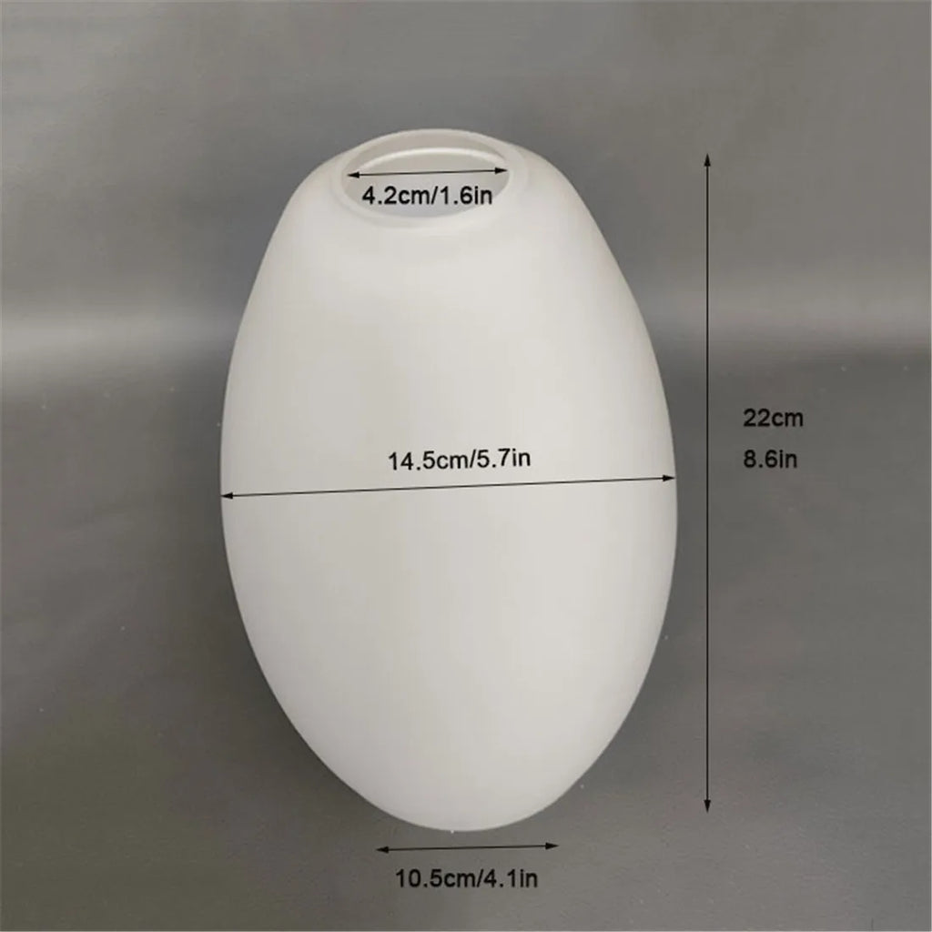 Opal White Frosted Glass Lamp Shade 1-5/8" Fitter Pendant Chandelier Cover