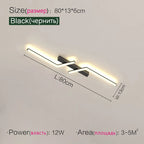 LED Strip Ceiling Lights: Modern Minimalist Corridor & Balcony Lighting
