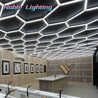 Honeycomb LED Car Detailing Ceiling Light - Customized Hexagon Design for Showroom