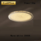 Crystal Round Ceiling Lamp Elegant LED Lighting for Bedroom & Living Room