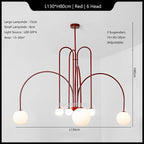 Modern Iron Glass Pendant Chandelier for Home Décor