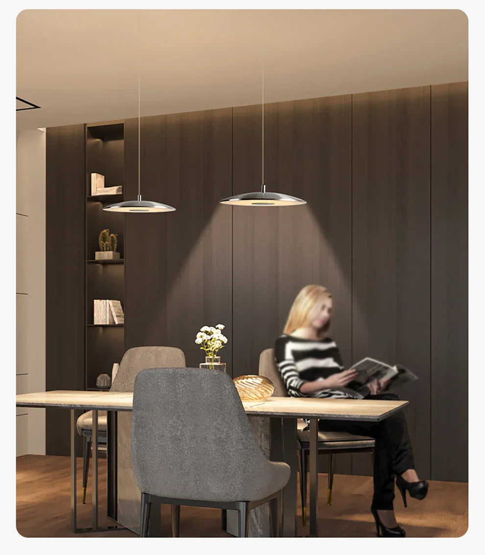 Modern UFO Saucer Pendant Lamp for Dining Room, Bedroom, Bar - Designer Art Piece