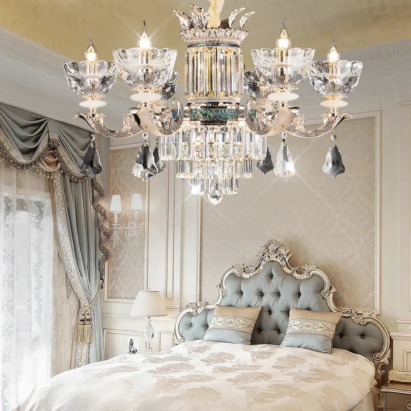 Luxury European Villa Crystal Chandelier for Living Room, Dining, Bedroom