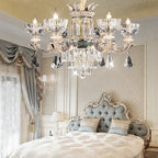 Luxury European Villa Crystal Chandelier for Living Room, Dining, Bedroom