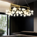 Firefly Nordic Hanging Chandelier, Modern Round Living Room Romantic Lamp