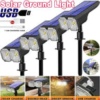 Solar Color Changing LED Outdoor Spot Light - Waterproof Multicolor Landscape Spotlight