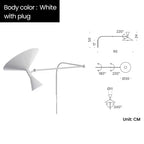 Marseille Adjustable Wall Lamp: Industrial Design Sconce for Living Room and Bedroom