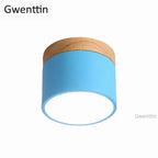 Wood Ceiling Light: Modern Nordic Kitchen Living Room LED Spotlight Fixture