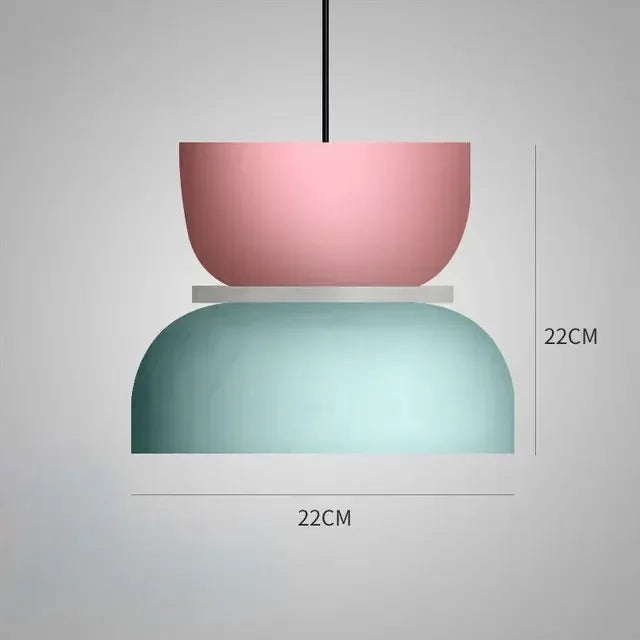 Modern LED Colour Pendant Lamp for Bedroom Living Room Dining Bar Study