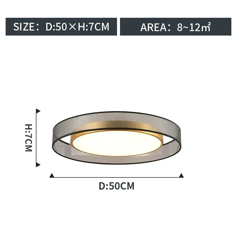 Circular LED Ceiling Light for Bedroom, Bathroom & Corridor - Modern Indoor Lighting Solution