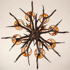 Antler Chandelier: Retro Resin Pendant Lamp for Living Room, Modern Rustic Lighting