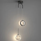 Gold Ring LED Pendant Light for Ceiling Suspension in Luxury Design