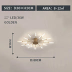Modern Designer Fireworks LED Chandelier for Living Room Dining - Home Decor Lighting