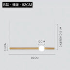 Modern Wand LED Pendant Light for Bedside Living Room, Hotel Hall Decor