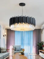 Crystal Chandelier: Modern Luxury Lighting for Elegant Living and Dining Rooms