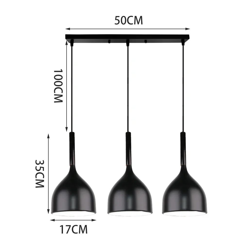 Nordic Retro LED Pendant Chandelier for Modern Home Lighting