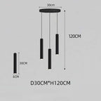 LED Crystal Staircase Chandelier: Nordic Black Indoor Lighting Fixture with Long Hanging Lamp